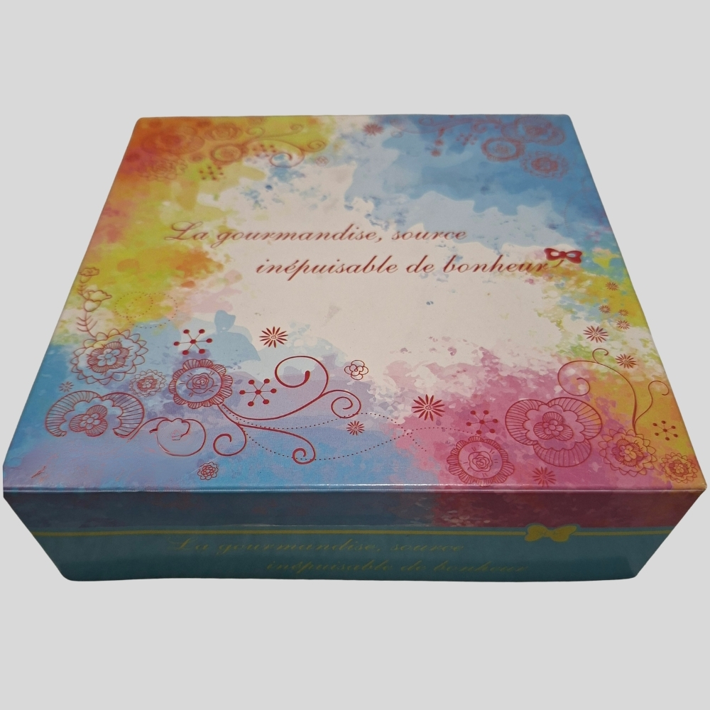 Boîtes pâtissières imprimées Hauteur 5cm