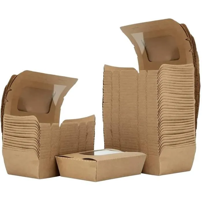 Barquette carton rectangle kraft - Le Bon Emballage